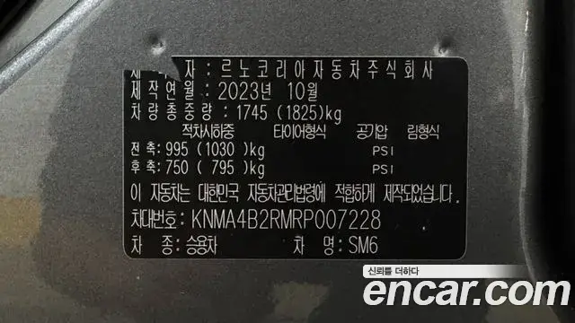 Renault Samsung SM6 2024 — Şəkil 19/20