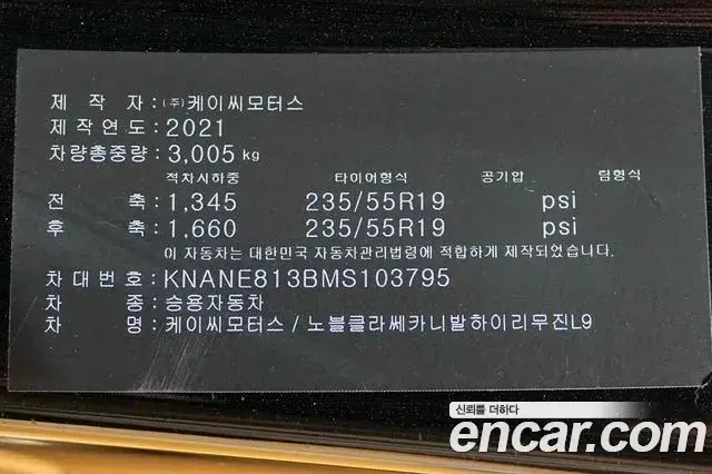 Kia Carnival 2021 — ფოტო 13/20