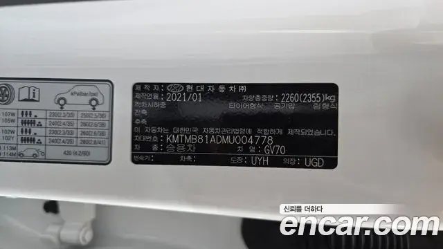 Genesis GV70 2021 — ფოტო 8/31