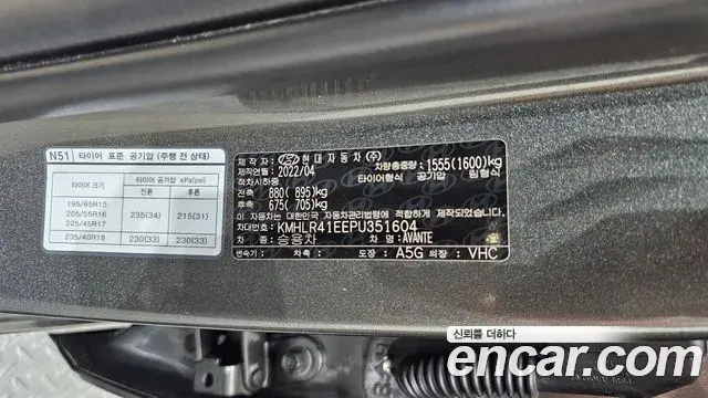 Hyundai The New Avante Hybrid 2022 — ფოტო 31/32